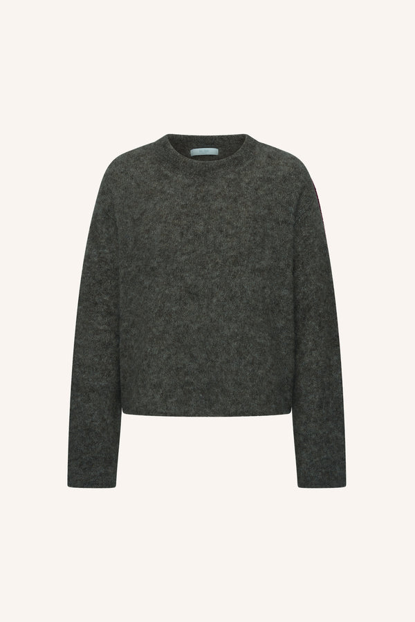 By-Bar Vasile Pullover Moss Brown Damen Mohair braun
