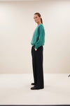By-Bar Lili Lucky Sweater Frosty Green Damen Pullover Baumwolle grün