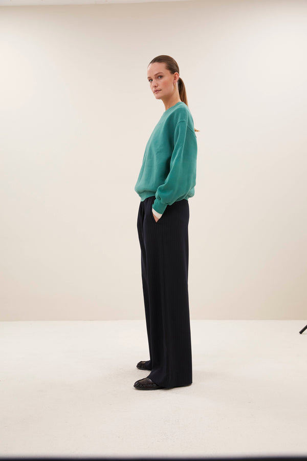 By-Bar Lili Lucky Sweater Frosty Green Damen Pullover Baumwolle grün