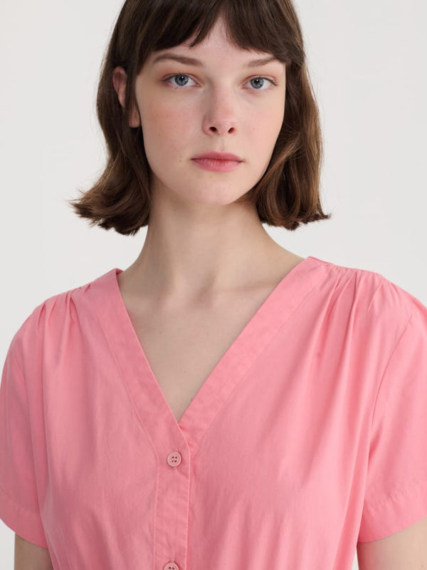 Bobo Choses V-neck Shirt Dress Damen rosa
