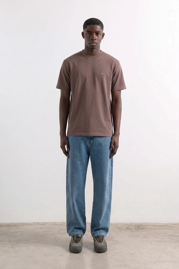 Edmmond Studios Duck Patch Plain Chocolate T-Shirt Herren braun