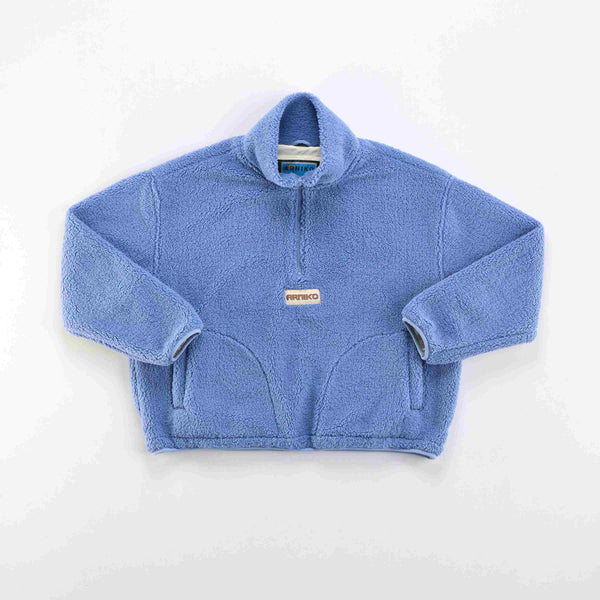 Arniko Moha Half Zip Fleecejacke Ice Blue Unisex Recycelt blau