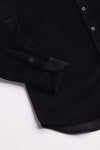 Arniko Durga Winter Cord Shirt Black Unisex Bio-Baumwolle schwarz