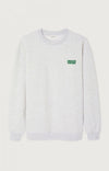 American Vintage Sweatshirt Baptown Gris Chine Herren grau meliert