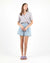 WEMOTO Camp Collar Blouse Damen Bluse powder