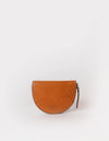O MY BAG Laura Coin Purse Cognac Classic Leather Geldbörse braun