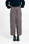 Suite13Lab Avis Pants Check Black Damen Cordhose schwaz weiß kariert