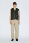 Dr. Denim Enver Worker Vest Jeans Weste Unisex Aged Black