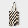 Dedicated Torekov Pepita Cats Tote Bag unisex Tragetasche weiß