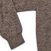 Harley of Scotland Shetland-Pullover Herren Hellbraun meliert – Detail an Ärmel und Bündchen