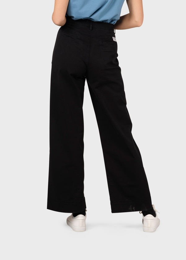 Klitmøller Lydia Pants Black Damen High Waist Hose schwarz