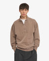 Colorful Standard Organic Quarter Zip Unisex Faded Khaki