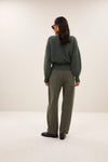 By-Bar Sonny Frosted Olive Mohair Pullover Damen grün