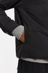 Elvine Bernt Black Nylon Stretch Jacke Herren schwarz