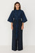 SKFK Kattalin Jumpsuit 2-in-1 Damen Bio Baumwolle Overall blau