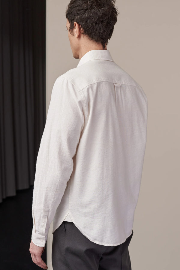 About Companions Ken Button Down-Hemd Light Flannel Herren stiped white