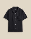 Portuguese Flannel Black Dogtown Kurzarm Hemd Herren schwarz