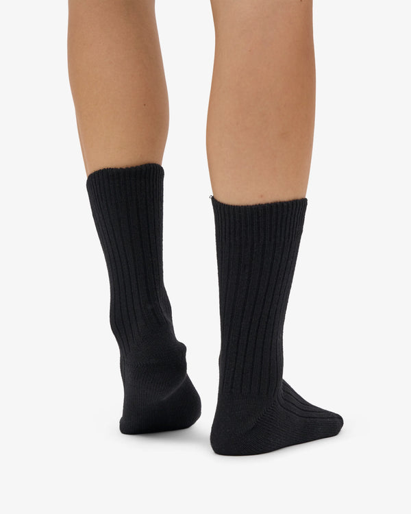 Colorful Standard Merino Wool Blend Socke - Deep Black