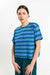 Suite13Lab Isquia Top Stripes Green Damen Streifenshirt grün