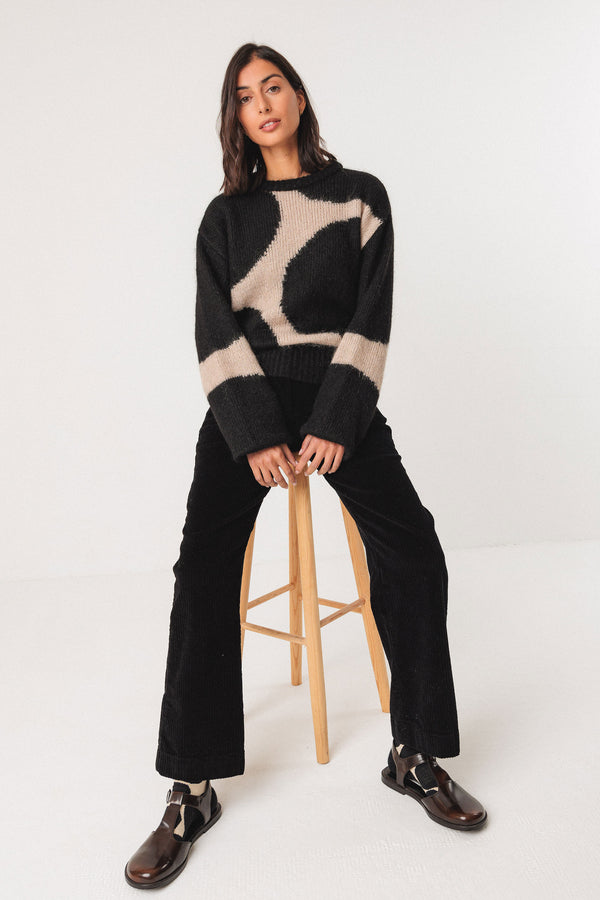 SKFK Aitza Sweater Alpaca Knit Damen Strick Pullover schwarz