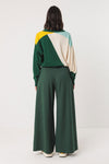 SKFK Nia Trouser Damen Palazzo Hose dunkelgrün