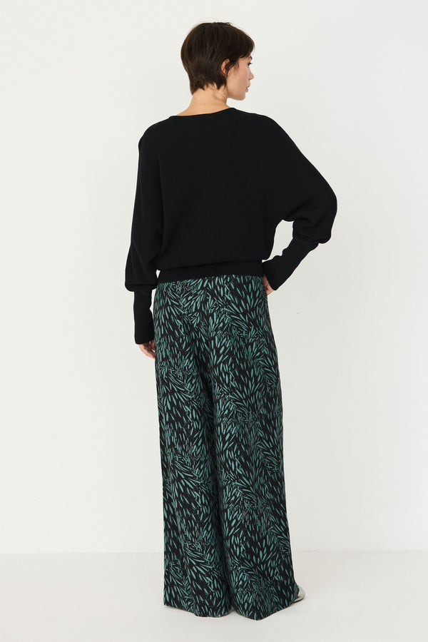 SKFK Ibar GOTS Sweater Damen Pullover Bio Baumwolle schwarz