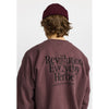 Revolution Printed Crewneck Dustpurple Everyday Heroes Pullover Herren bordeaux