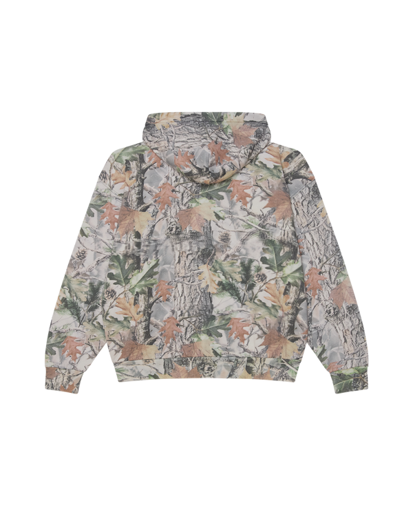 Obey Gothic Zip Hood Dusty Vintage Wood Camo Herren Hoodie beige