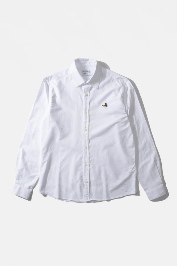 Edmmond Studios White Oxford Shirt Hemd Herren weiss