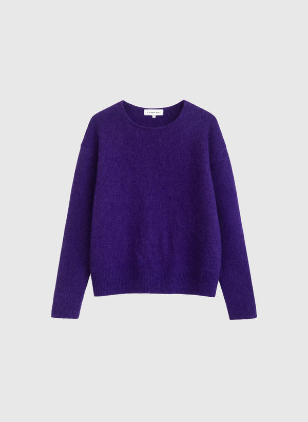 Maison Anje Likey Pullover Electric Purple Alpaka Strick Damen lila