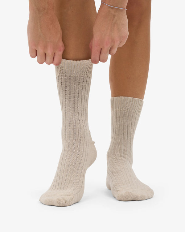 Colorful Standard Merino Wool Blend Socke - Ivory White