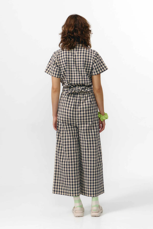 Suite13 Check Grey Alme Jumpsuit Damen kariert