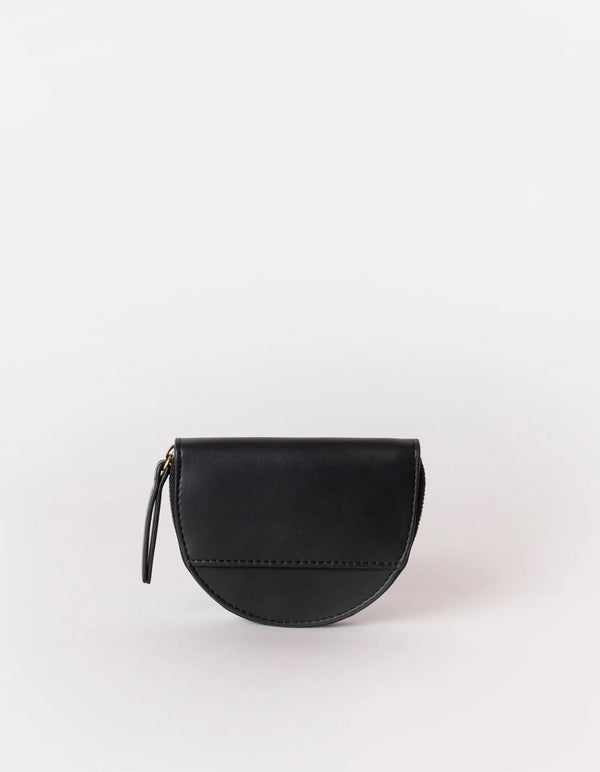 O My Bag Laura Coin Purse Classic Black Apfel Leder Münz-Portemonnaie unisex
