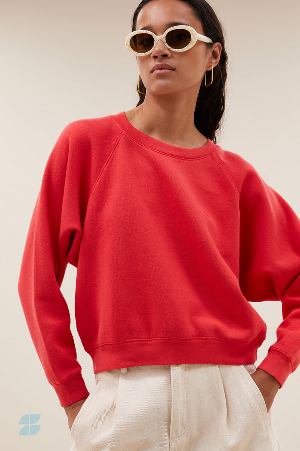 By-Bar Carrie Sweater Poppy Red Pullover Damen rot