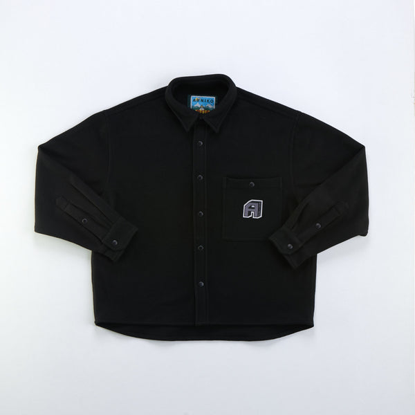 Arniko JP Overshirt Black Unisex Wollmix schwarz