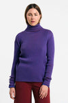 Suite13Lab Muge Jumper Blue Damen Rollkragen Bio Baumwolle blau