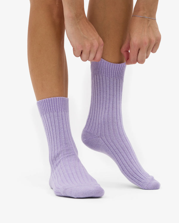 Colorful Standard Merino Wool Blend Socke - Soft Lavender