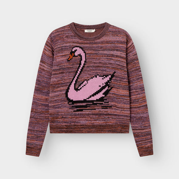 Dedicated Arendal TY Swan Multi Color Damen Strickpullover rost multi