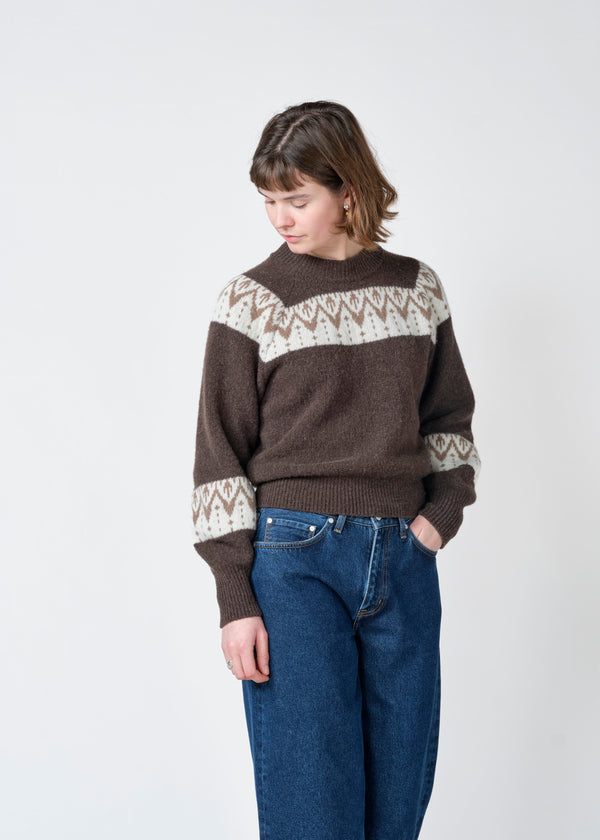 Klitmøller Miller Knit Taupe Damen Strickpullover Merino braun beige