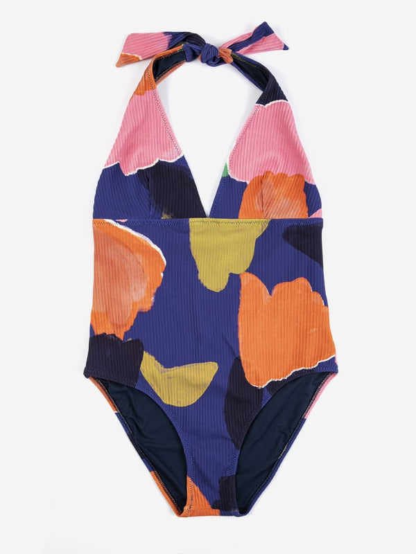 Bobo Choses Blooming Color Pattern V-Neck Swimsuit Damen bunt