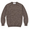 Harley of Scotland Shetland-Pullover Herren Hellbraun meliert – Vorderansicht