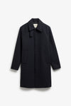 Elvine Yonatan Grey Check Herren Wollmantel kariert grau
