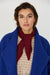 SKFK Bera Scarf Burgundy Unisex GOTS Baumwolle rotbraun