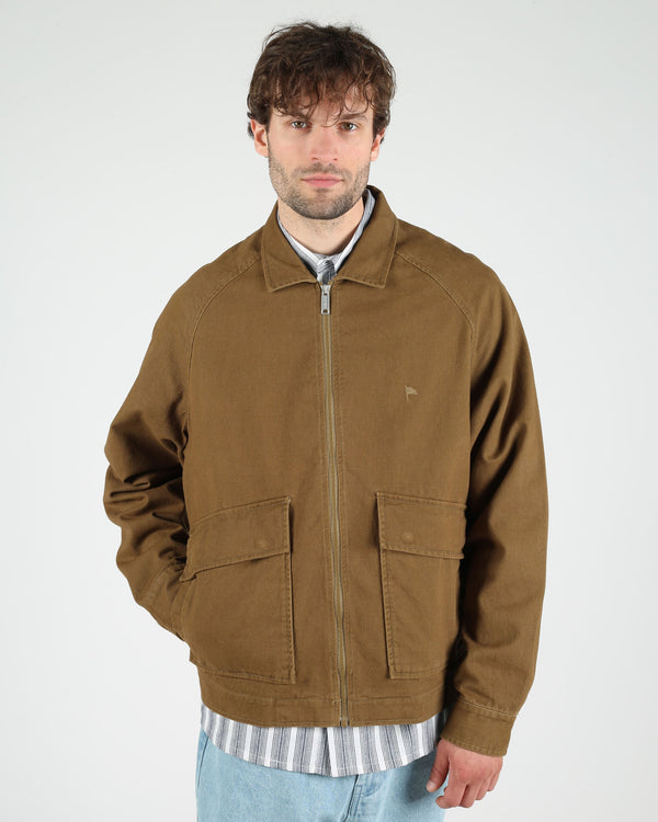 WEMOTO Cotton Twill Jacket Olive Jacke Herren braun