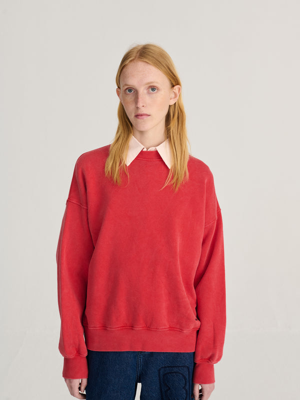 Bobo Choses Hidden Monster Crewneck Sweatshirt Damen Print rot