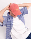Olow Casquete Six Panel Signature Rose Cap Unisex koralle