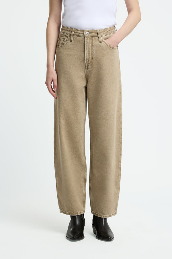 Kings Of Indigo Leila Dark Beige Damen Jeans Hose beige