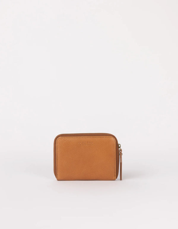 O MY BAG Robbie Wallet Wild Oak Soft Grain Leather Braun Leder