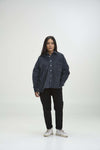 Arniko Tahira Cord Shirt Slate One Size Bio-Baumwolle grau