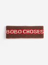 Bobo Choses Merino Knitted Headband Unisex Stirnband Wolle braun